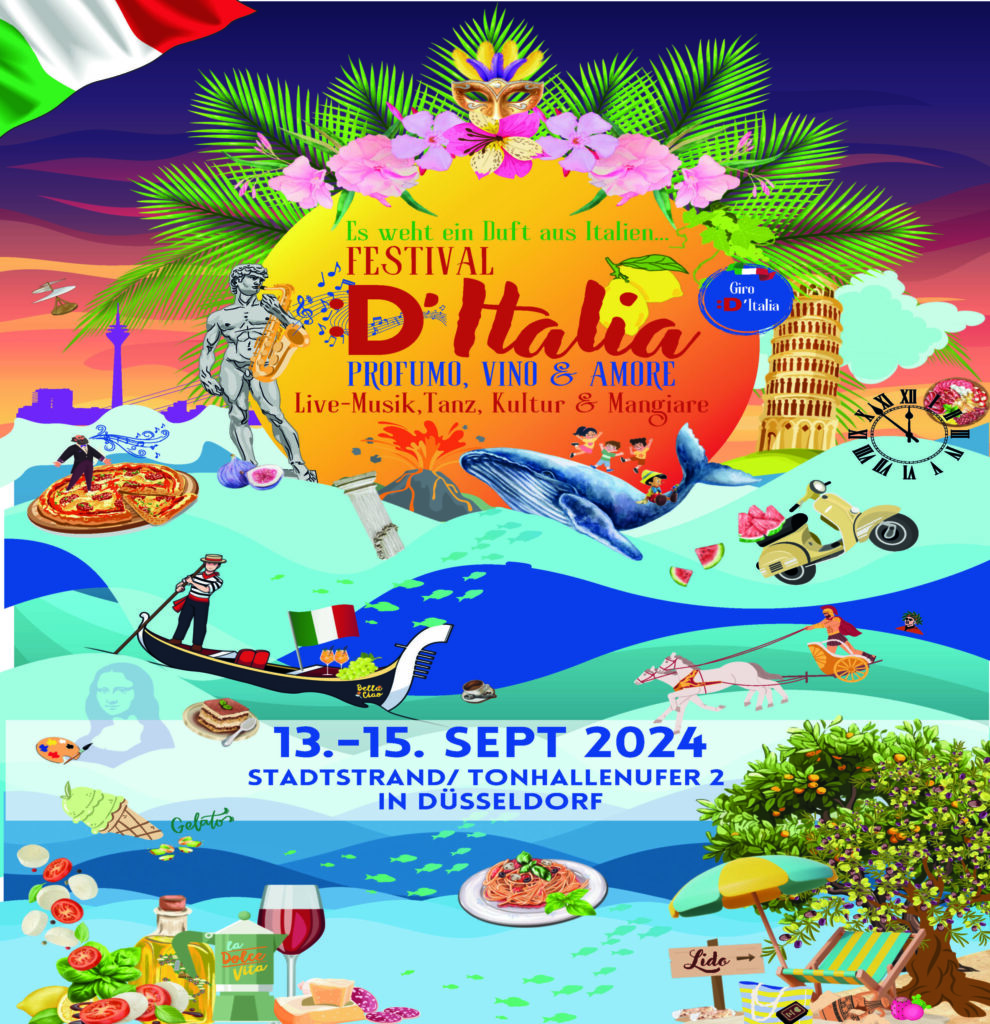 Stadtstrand Düsseldorf Festiva d'italia